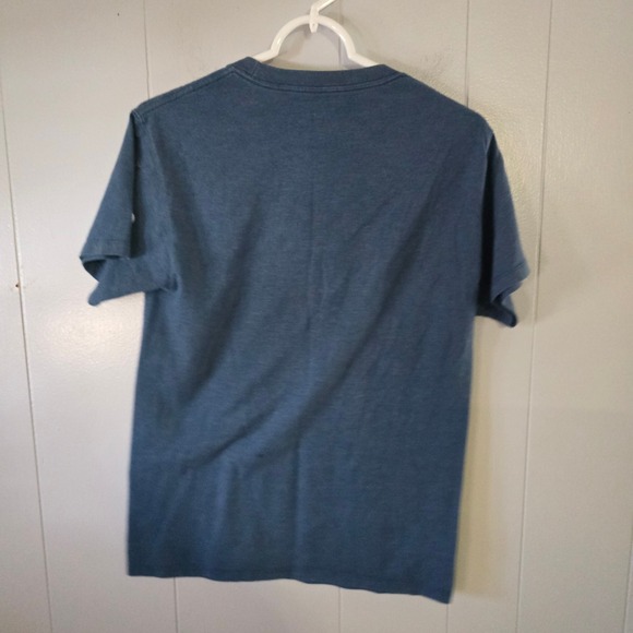 Champion Script Logo T-Shirt Mens Small Blue Good Short Sleeve Athletic Tee - Picture 3 of 6